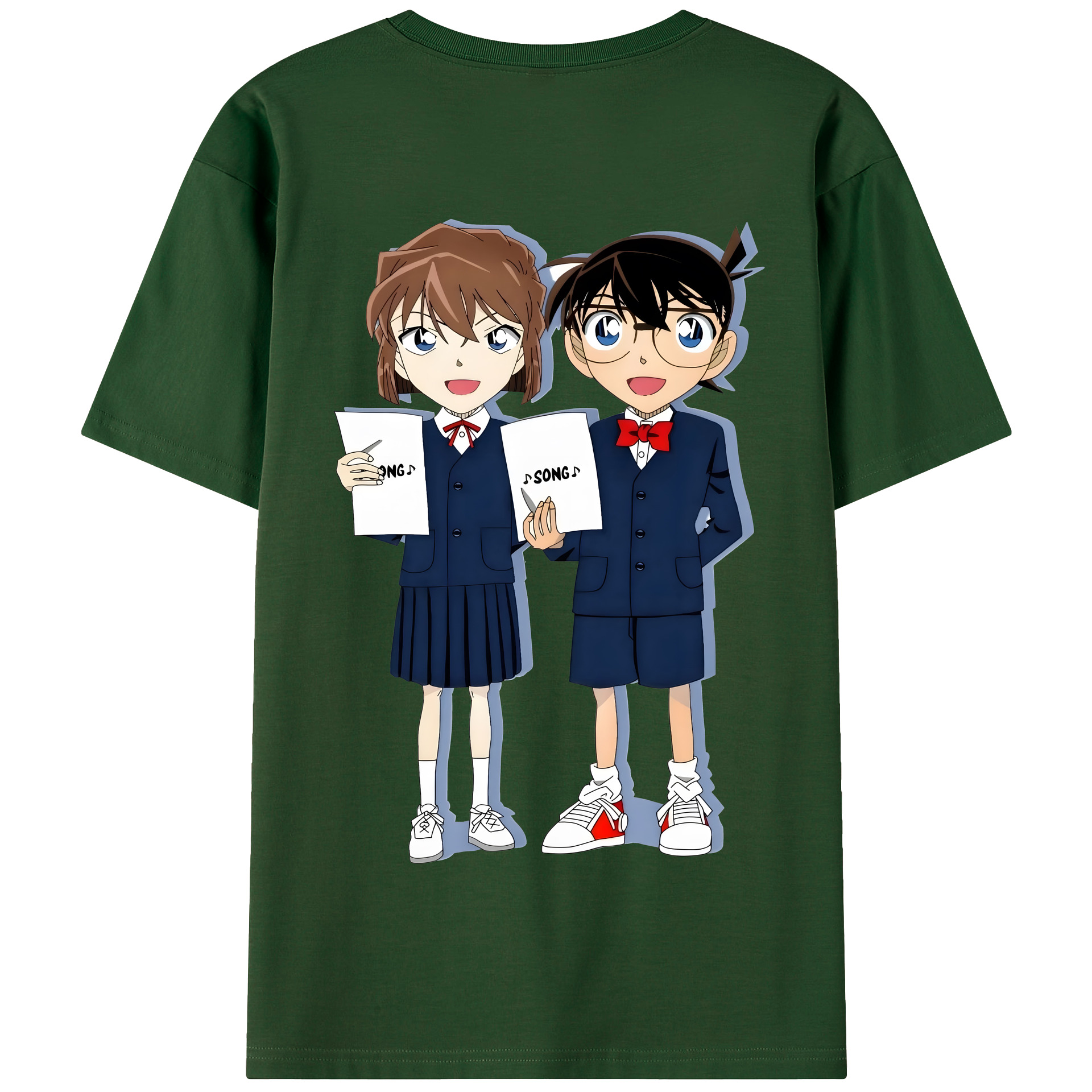（画像用） 名探偵コナン 灰原 哀 はいばら あい Detective Conan Anita Hailey、Vi Graythorn Haibara Ai 綿100％半袖Tシャツ（背面プリント）